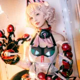 花铃《交错战线 绯猁机甲猫猫》主题写真：20张全套美图