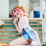 焖焖碳《明日方舟 澄闪泳装》主题写真：22张全套美图
