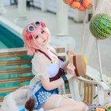 焖焖碳《明日方舟 澄闪泳装》主题写真：22张全套美图