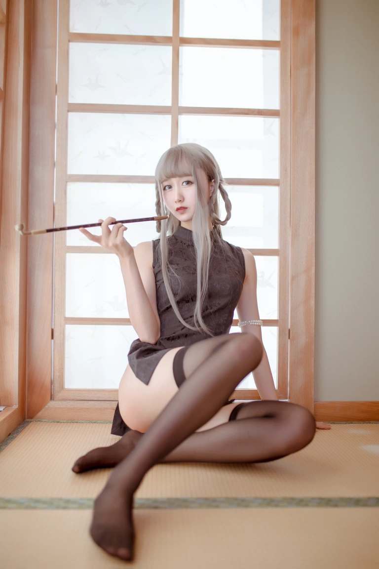 木棉棉《魔女旗袍（&小野妹子）》主题写真：24张全套美图