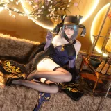 屿鱼《金装猫猫头》主题写真：60张全套美图