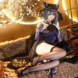 屿鱼《金装猫猫头》主题写真：60张全套美图