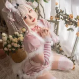 皮皮奶《粉色兔兔》主题写真：71张全套美图