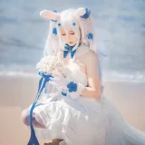 面饼仙儿《拉菲婚纱》主题写真：14张全套美图