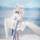 面饼仙儿《拉菲婚纱》主题写真：14张全套美图