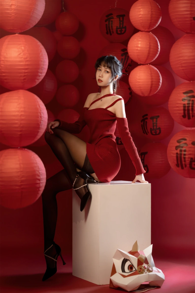 不呆猫《2022年春节》主题写真：22张全套美图