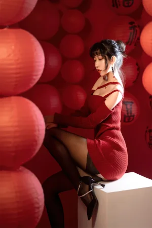 不呆猫《2022年春节》主题写真：22张全套美图
