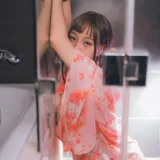 浅安安《粉色和服》主题写真：26张全套美图