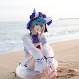 九柒喵《泳装柴郡》主题写真：27张全套美图