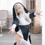 白烨《肉欲修女》主题写真：77张全套美图，含5个视频