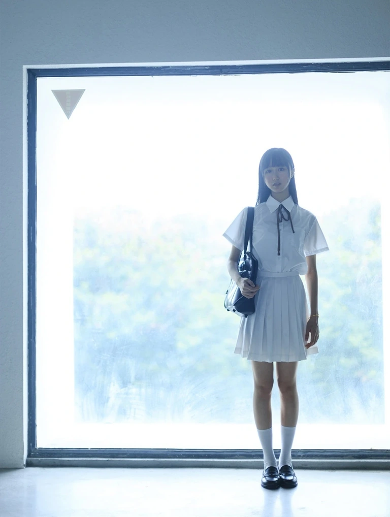 木棉棉《白裙jk》主题写真：35张全套美图