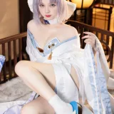 花铃《闪乱神乐 雪泉修》主题写真：18张全套美图