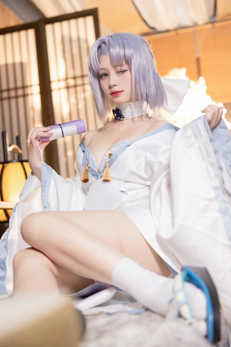 花铃《闪乱神乐 雪泉修》主题写真：18张全套美图