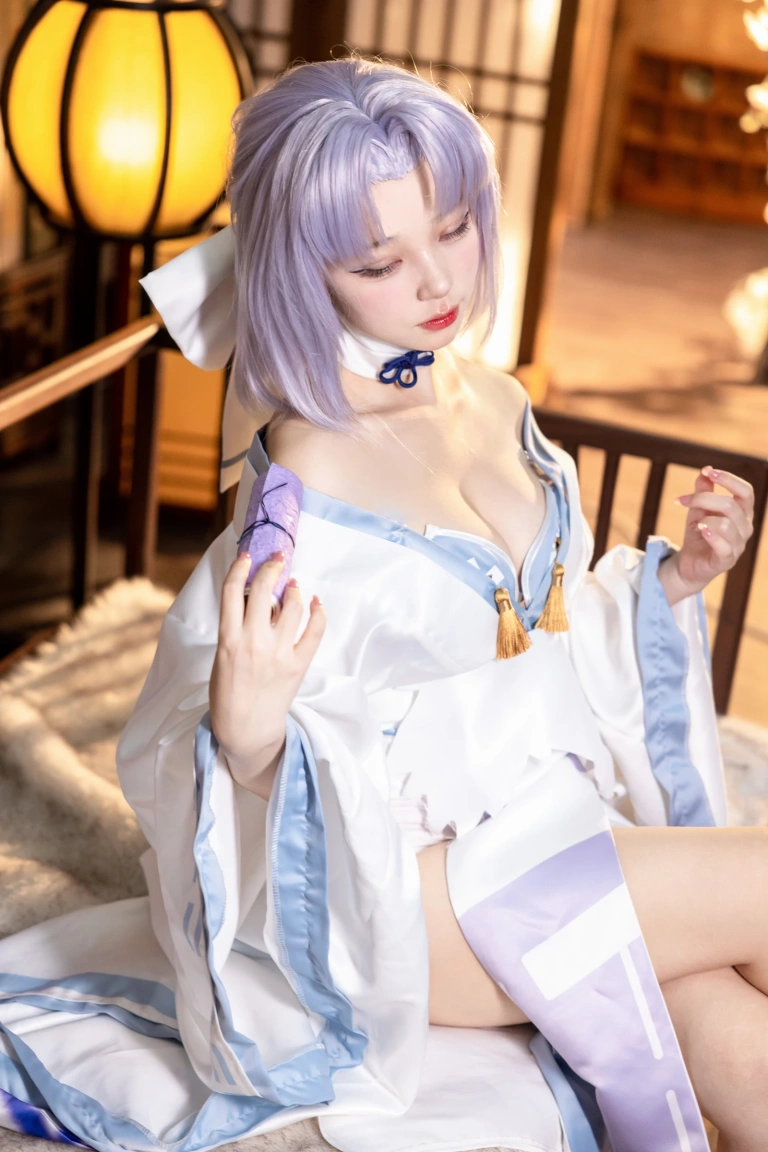 花铃《闪乱神乐 雪泉修》主题写真：18张全套美图
