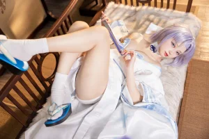 花铃《闪乱神乐 雪泉修》主题写真：18张全套美图
