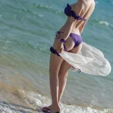 小仓千代《1月舰长 柴郡泳装》主题写真：22张全套美图
