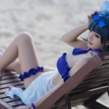 小仓千代《1月舰长 柴郡泳装》主题写真：22张全套美图