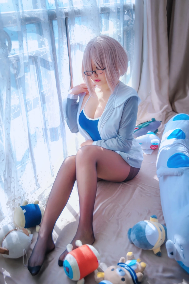 阿半今天很开心《玛修同人体操服》主题写真：20张全套美图