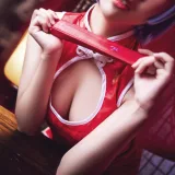 面饼仙儿《雷姆旗袍》主题写真：23张全套美图