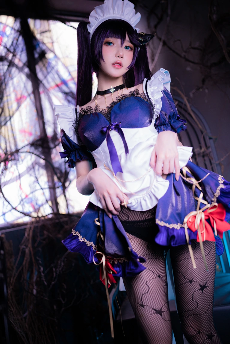 阿包也是兔娘《莫娜女仆》主题写真：36张全套美图