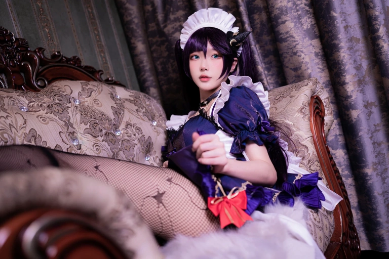 阿包也是兔娘《莫娜女仆》主题写真：36张全套美图
