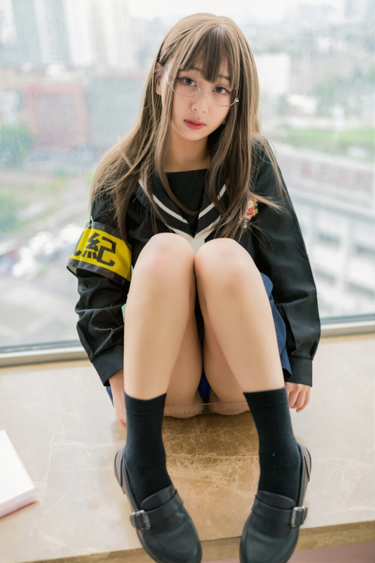 浅安安《风纪委员》主题写真：40张全套美图