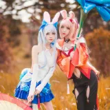 桜桃喵《双人公孙离（桜桃喵&疯猫ss）》主题写真：16张全套美图