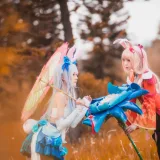 桜桃喵《双人公孙离（桜桃喵&疯猫ss）》主题写真：16张全套美图