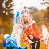 桜桃喵《双人公孙离（桜桃喵&疯猫ss）》主题写真：16张全套美图