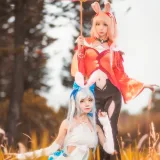 桜桃喵《双人公孙离（桜桃喵&疯猫ss）》主题写真：16张全套美图