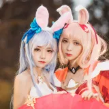 桜桃喵《双人公孙离（桜桃喵&疯猫ss）》主题写真：16张全套美图