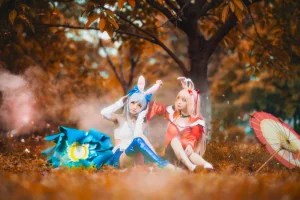 桜桃喵《双人公孙离（桜桃喵&疯猫ss）》主题写真：16张全套美图