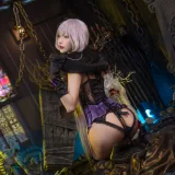 阿包也是兔娘《午夜瞌睡魔女》主题写真：40张全套美图