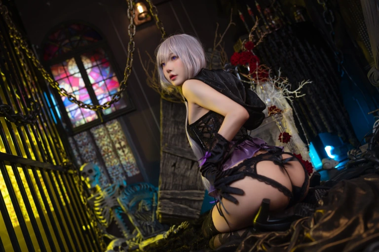 阿包也是兔娘《午夜瞌睡魔女》主题写真：40张全套美图