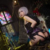 阿包也是兔娘《午夜瞌睡魔女》主题写真：40张全套美图