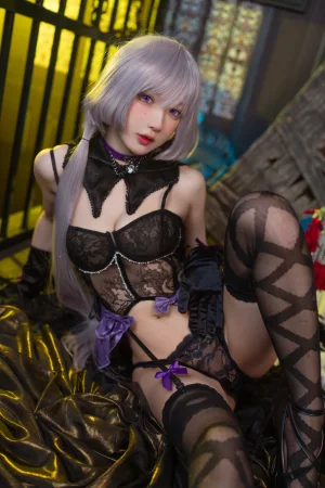 阿包也是兔娘《午夜瞌睡魔女》主题写真：40张全套美图
