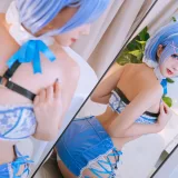 日奈娇(椎名莜)《蕾姆蓝色护士》主题写真：88张全套美图