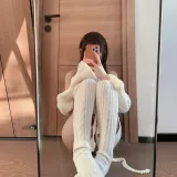 布丁大法《冬日毛衣》主题写真：116张全套美图，含4个视频