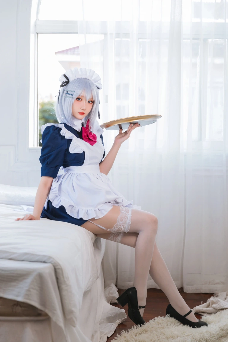 瓜希酱《折纸女仆》主题写真：22张全套美图
