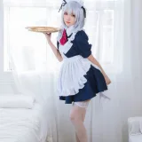 瓜希酱《折纸女仆》主题写真：22张全套美图