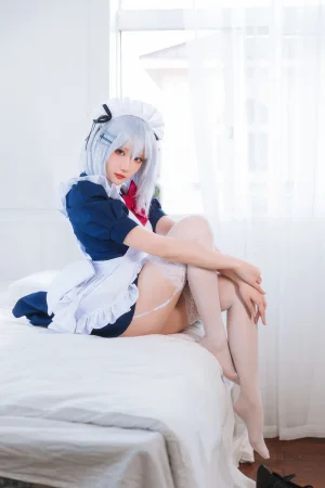 瓜希酱《折纸女仆》主题写真：22张全套美图