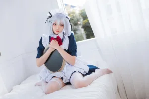瓜希酱《折纸女仆》主题写真：22张全套美图