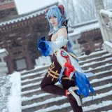 虎森森《雪景甘雨》主题写真：42张全套美图