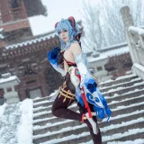 虎森森《雪景甘雨》主题写真：42张全套美图