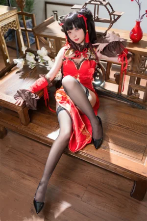 花铃《时崎狂三旗袍》主题写真：66张全套美图