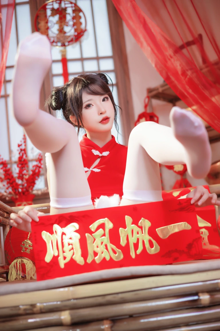 清水由乃《新年旗袍》主题写真：77张全套美图