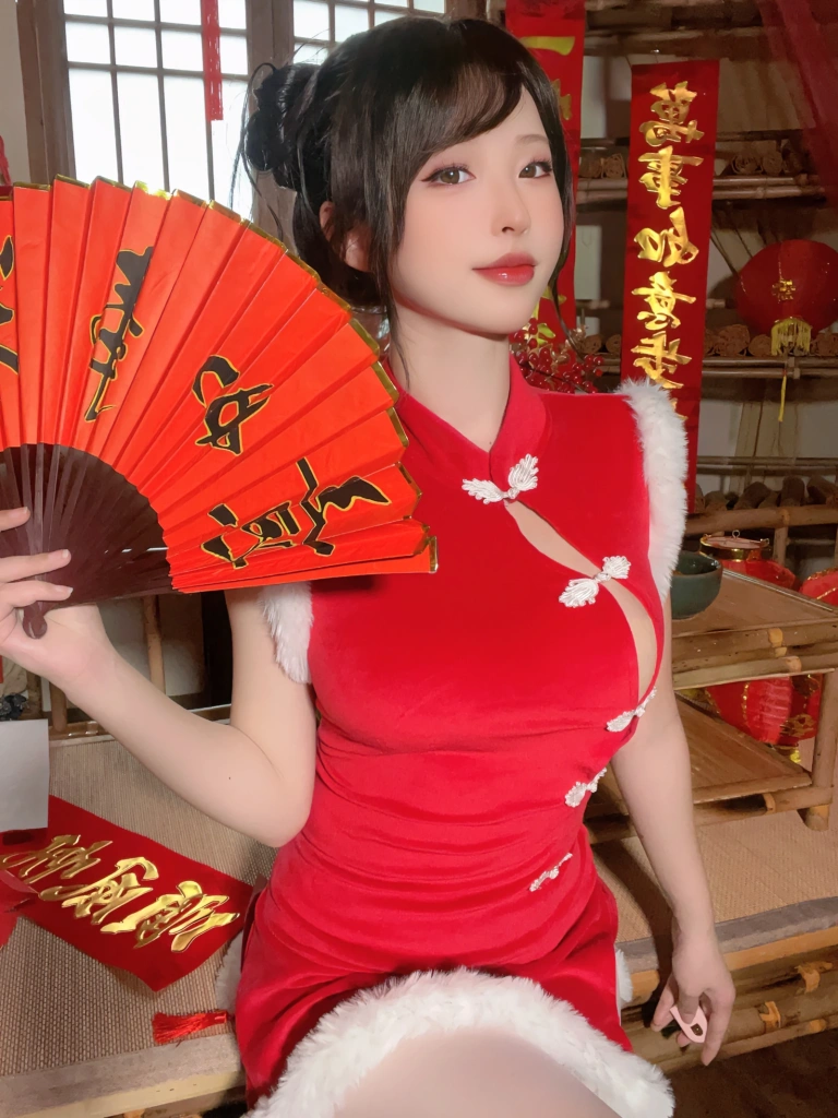 清水由乃《新年旗袍》主题写真：77张全套美图