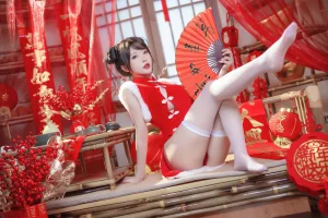清水由乃《新年旗袍》主题写真：77张全套美图