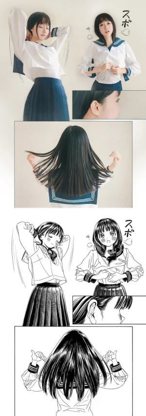 木棉棉《水手服cos大图》主题写真：27张全套美图