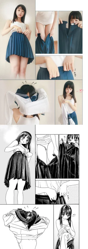 木棉棉《水手服cos大图》主题写真：27张全套美图